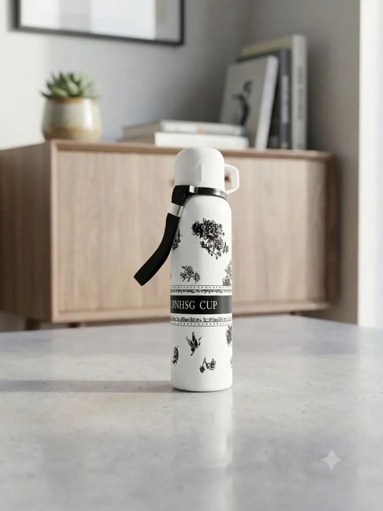 Floral Print Stainless Steel(SS316) Double Vaccum Insulated Flask